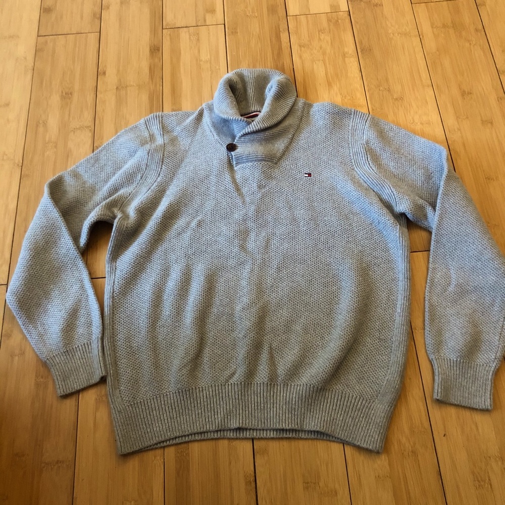 Tommy Hilfiger Men’s Sweater Gray Sz Medium